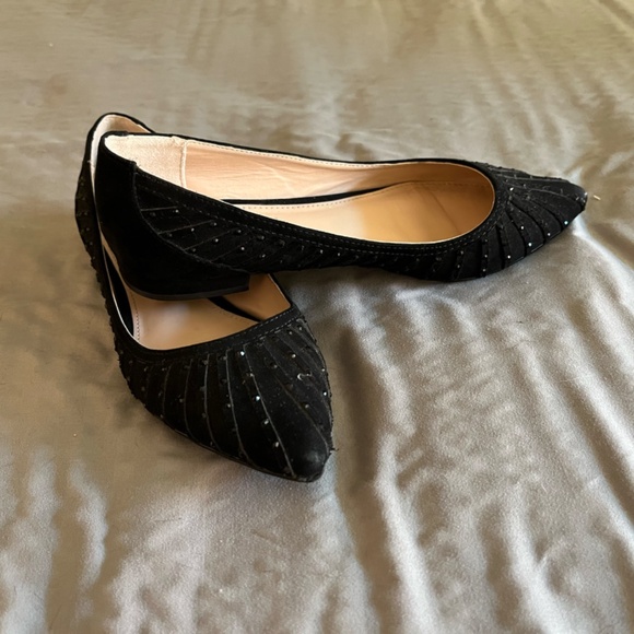 Michael Shannon Sparkly Black Business Flats | Size 6 US Women - Picture 3 of 9